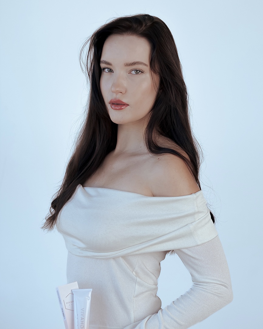 Portrait of Olivia Vidael, founder of Nordic Beauty Bank